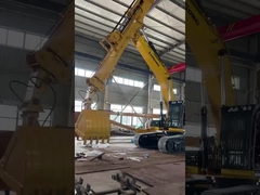 En yüksek performanslı kazıcı teleskopik kol 1.5cbm Clamshell kovası ile CE sertifikalı