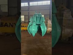 SK350 25M teleskopik kol turuncu kabuklu kepçe ile üretimi tamamlayacak